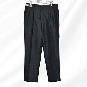 2/$20 Edwards Signature Black Pleated Dress Pants Men’s Size 38
